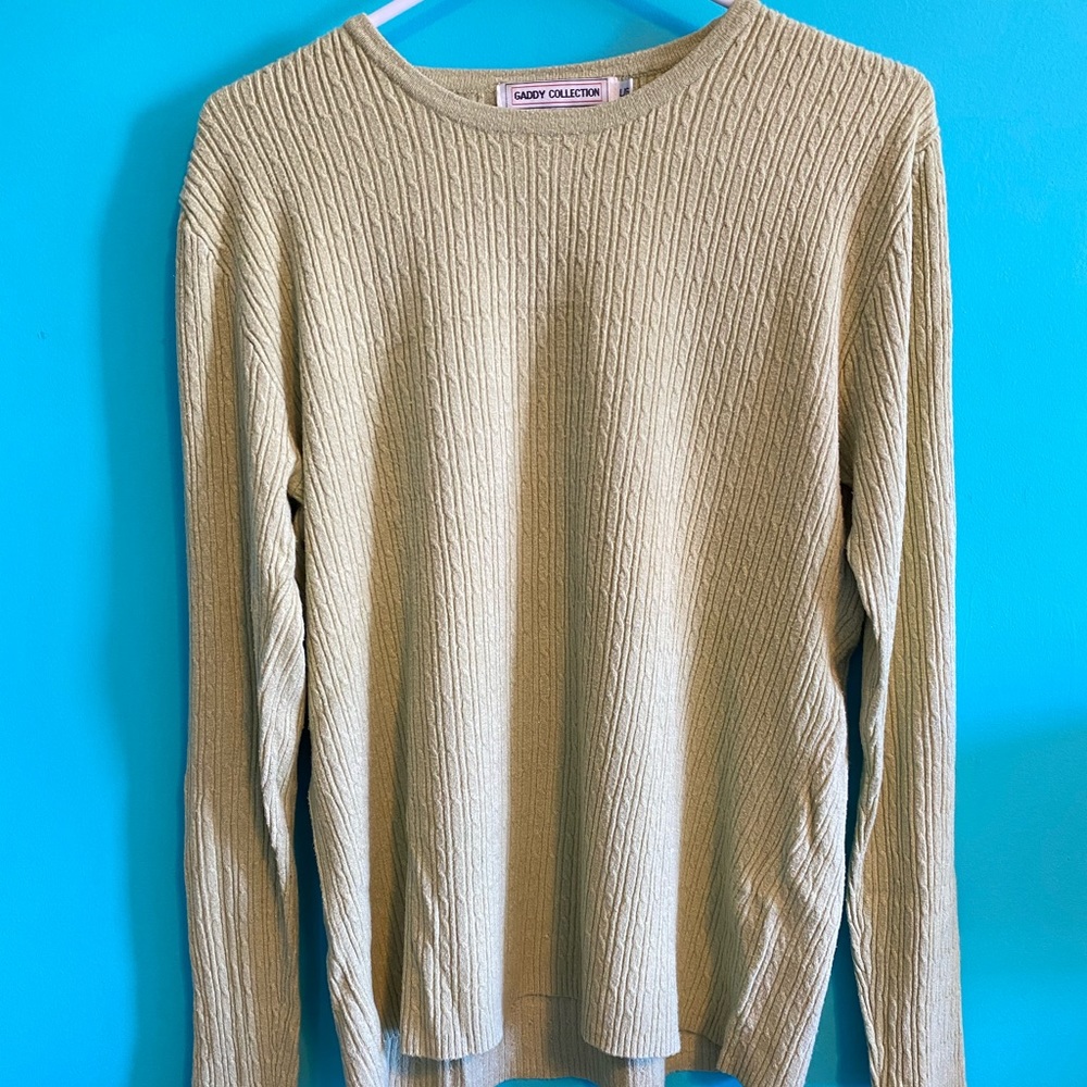 Soft green sweater